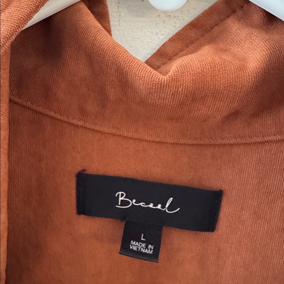 Becaal Rust Brown / Orange Utility Sleeveless Jacket / Vest Size Large - Picture 5 of 7